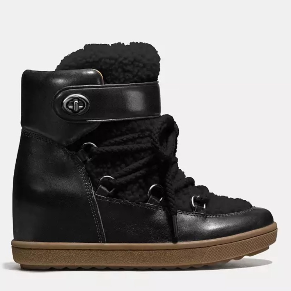 COACH Black Ankle Bootie